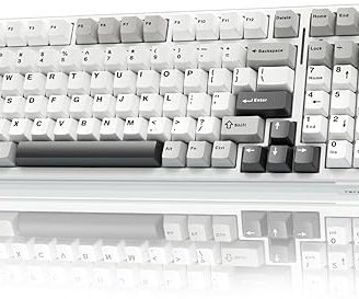 AULA F99 Wireless Mechanical Keyboard,Tri-Mode BT5.0/2.4GHz/USB-C Hot Swappable Custom Keyboard,Pre-lubed Linear Switches,RGB Backlit Computer Gaming Keyboards for PC/Tablet/PS/Xbox